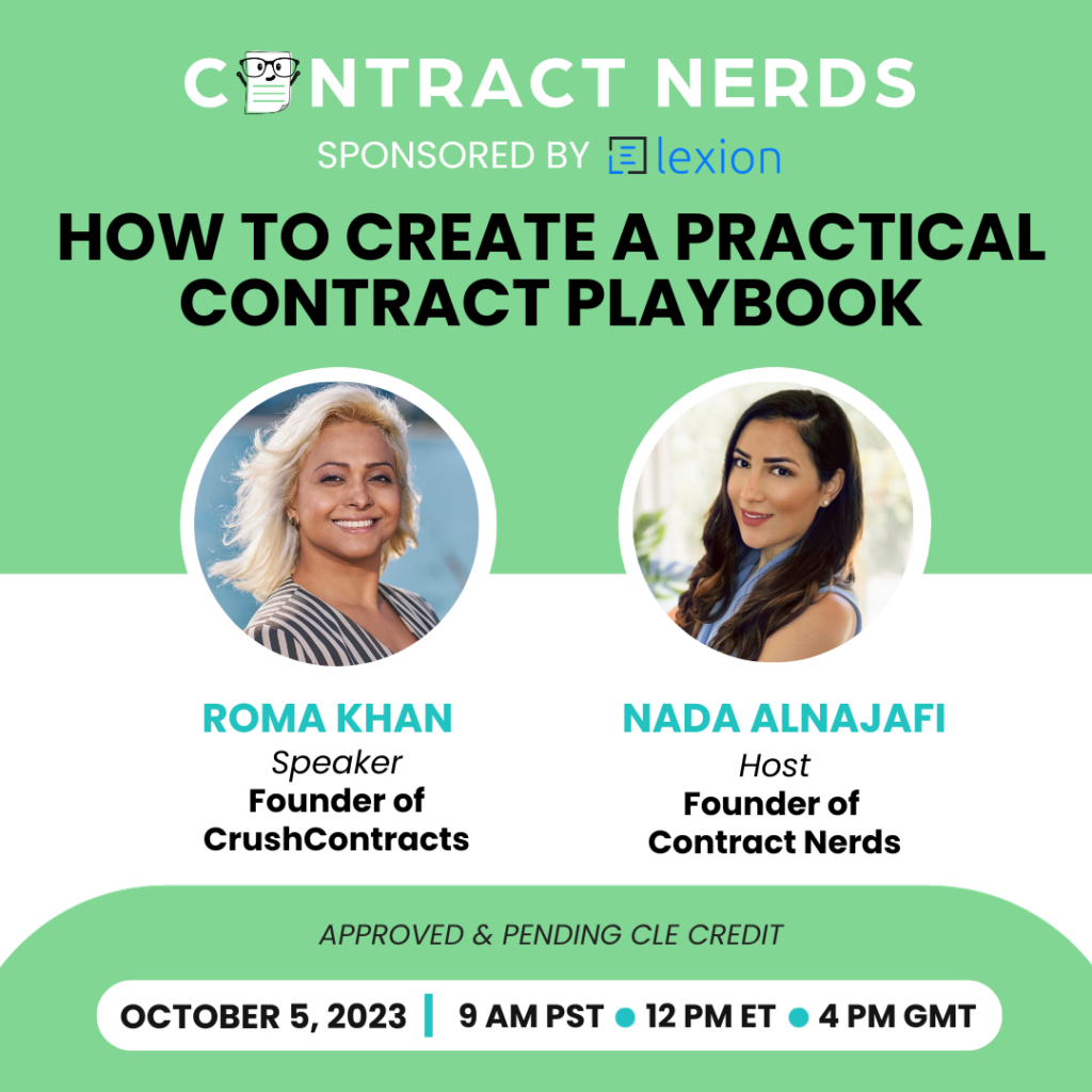 How to Create a Practical Contract Playbook Webinar