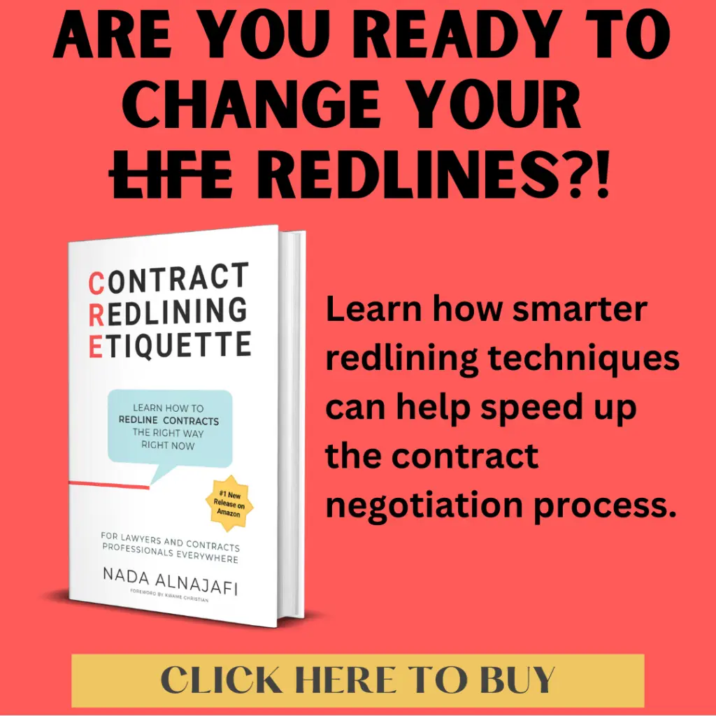 Contract Redlining Etiquette book